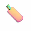 Anhänger kleines Dog Tag bunt aus Edelstahl Unisex