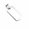 Anhänger kleines Dog Tag Silber aus Edelstahl Unisex