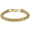 Armband Spiga-Kettenglieder rund Gold aus Edelstahl Unisex