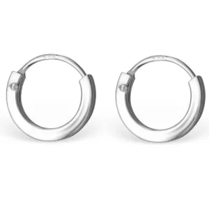 Creolen extra schmal aus 925 Silber Damen