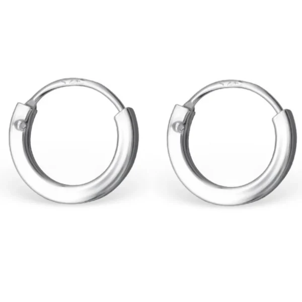 Creolen extra schmal aus 925 Silber Damen