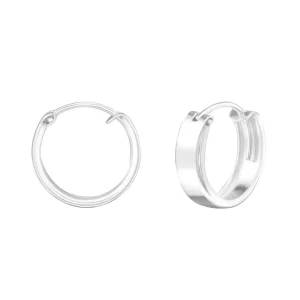 Creolen gravierbar aus 925 Silber Damen