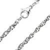 Kette gedreht Silber aus Edelstahl Unisex