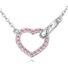 Kette Herz offen Silber aus Messing Damen
