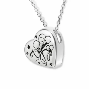 Kette Herzanhänger aus 925 Silber Damen