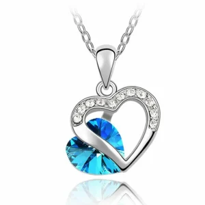 Kette Herzchen Silber aus Messing Damen