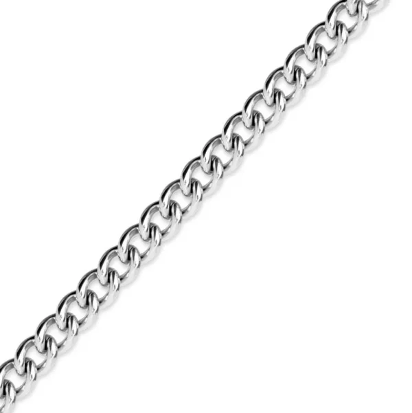 Kette klassisches Design Silber aus Edelstahl Unisex