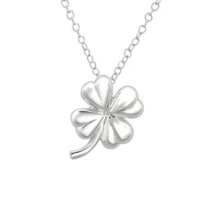 Kette Kleeblatt aus 925 Silber Damen