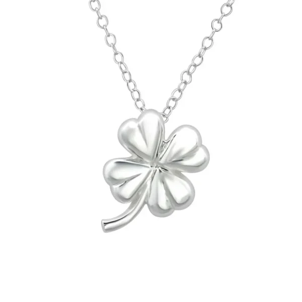 Kette Kleeblatt aus 925 Silber Damen