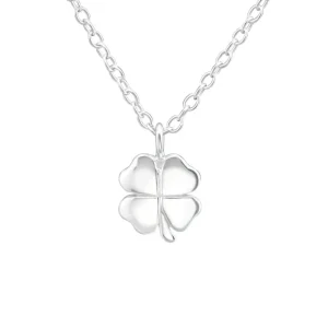 Kette Kleeblatt aus 925 Silber Damen