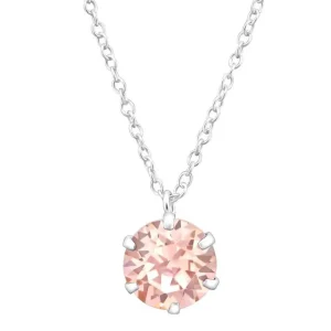 Kette Kristall aus 925 Silber Damen
