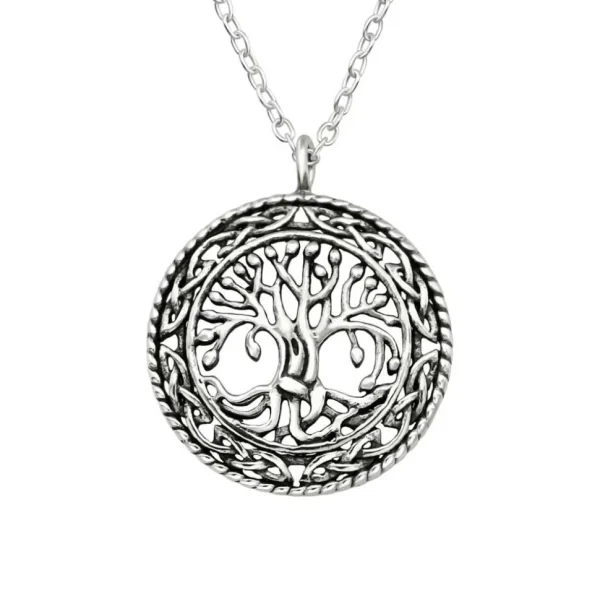 Kette Lebensbaum aus 925 Silber Damen
