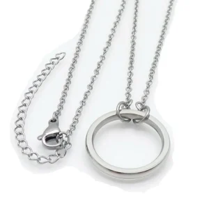 Kette mit Ring Silber aus Titan Damen