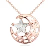 Kette Mond & Sterne Rosegold aus Messing Damen