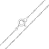 Kette ohne Anhänger Singapur 925 Silber Unisex