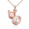 Kette Pearls Rosegold aus Messing Damen