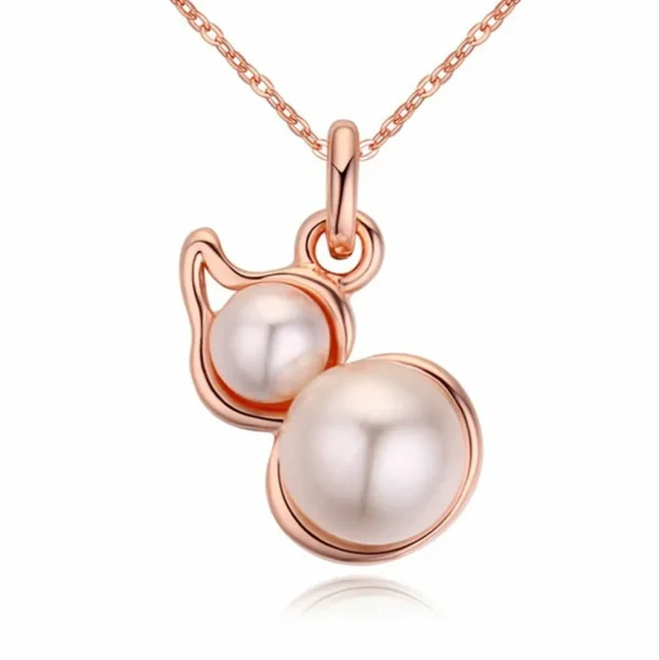 Kette Pearls Rosegold aus Messing Damen