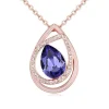 Kette Purple Tear Rosegold aus Messing Damen