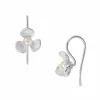 Ohrhänger Blüte mit Perle aus 925 Silber Damen