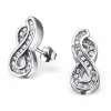 Ohrstecker Infinity-Symbol aus 925 Silber Damen