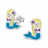 Ohrstecker Meerjungfrau aus 925 Silber Kinder