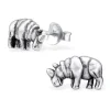 Ohrstecker Nashorn aus 925 Silber Damen