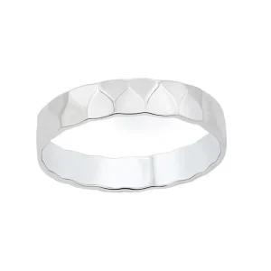 Ring gehämmert aus 925 Silber Damen