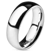 Ring hochglanzpoliert Silber aus Edelstahl Unisex