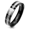Ring Pfeile Schwarz aus Edelstahl Herren