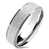 Ring sand-gestrahlt abgerundete aus Edelstahl Unisex