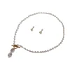 Schmuckset Boho-Perlen gold aus Edelstahl Damen