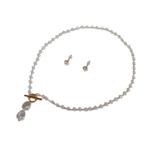 Schmuckset Boho-Perlen gold aus Edelstahl Damen