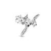 Zehenring Stern mit Zirkonia Silber aus Messing Unisex